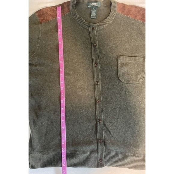 Lauren Ralph Lauren Green Cardigan Sweater - Picture 7 of 8
